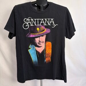 Santana Official Merchandise T Shirt XL Black Carlos Santana Band Tee
